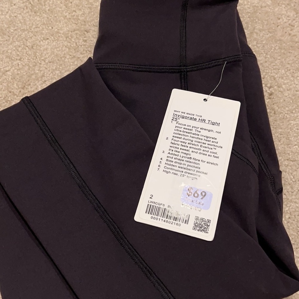 Lululemon Athletica Invigorate Black